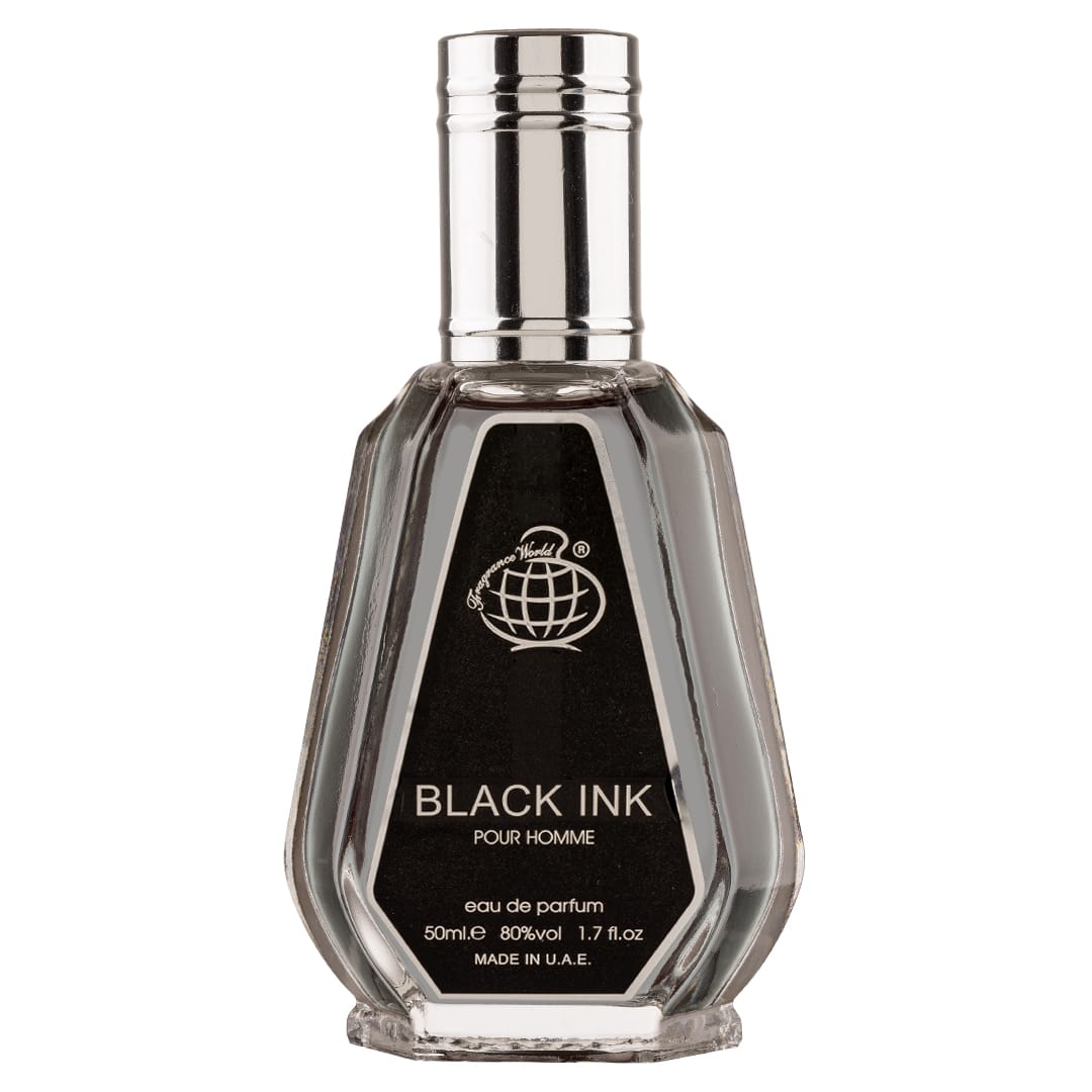 Apa de Parfum Black Ink, Fragrance World, Barbati - 50ml